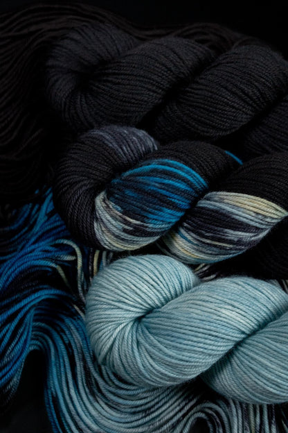 Hand Dyed Yarn | Lost Soul | Choice of Weight | Crow and Crescent Yarn