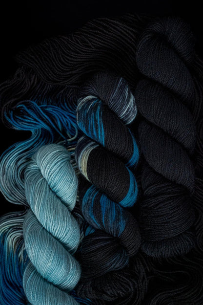 Hand Dyed Yarn | Lost Soul | Choice of Weight | Crow and Crescent Yarn