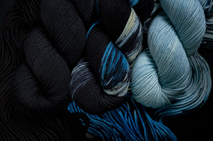 Hand Dyed Yarn | Lost Soul | Choice of Weight | Crow and Crescent Yarn