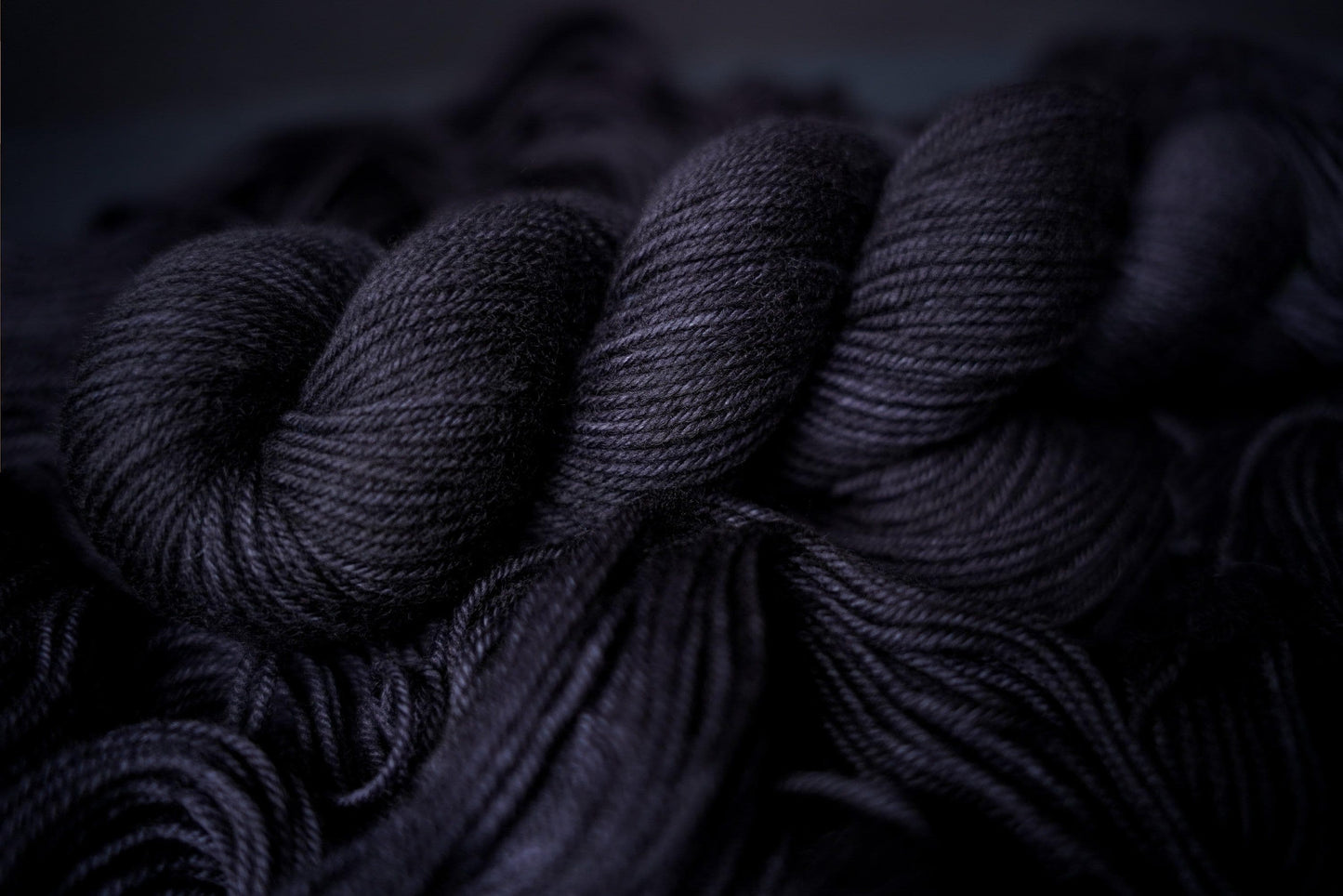 Hand Dyed Yarn | Void | Choice of Weight | Crow and Crescent Yarn