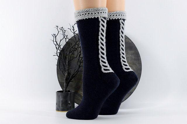 Knitting Pattern | Salem Socks by Reneé Rockwood | Instant Digital Download