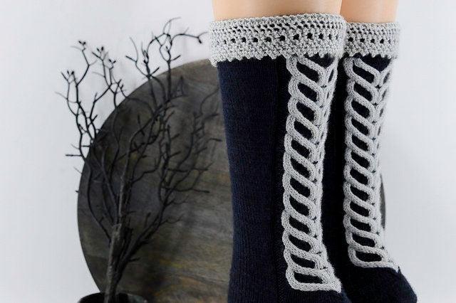 Knitting Pattern | Salem Socks by Reneé Rockwood | Instant Digital Download