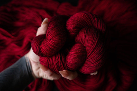 Hand Dyed Yarn | Vengeance | Choice of Weight | Crow and Crescent Yarn