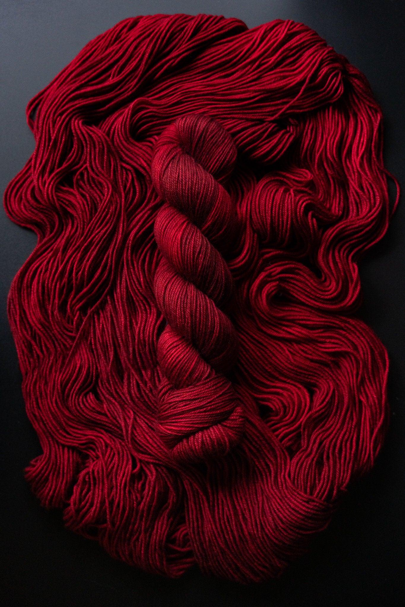 Hand Dyed Yarn | Vengeance | Choice of Weight | Crow and Crescent Yarn