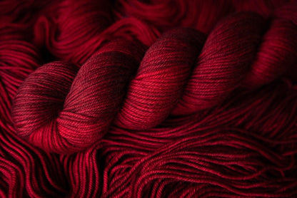 Hand Dyed Yarn | Vengeance | Choice of Weight | Crow and Crescent Yarn