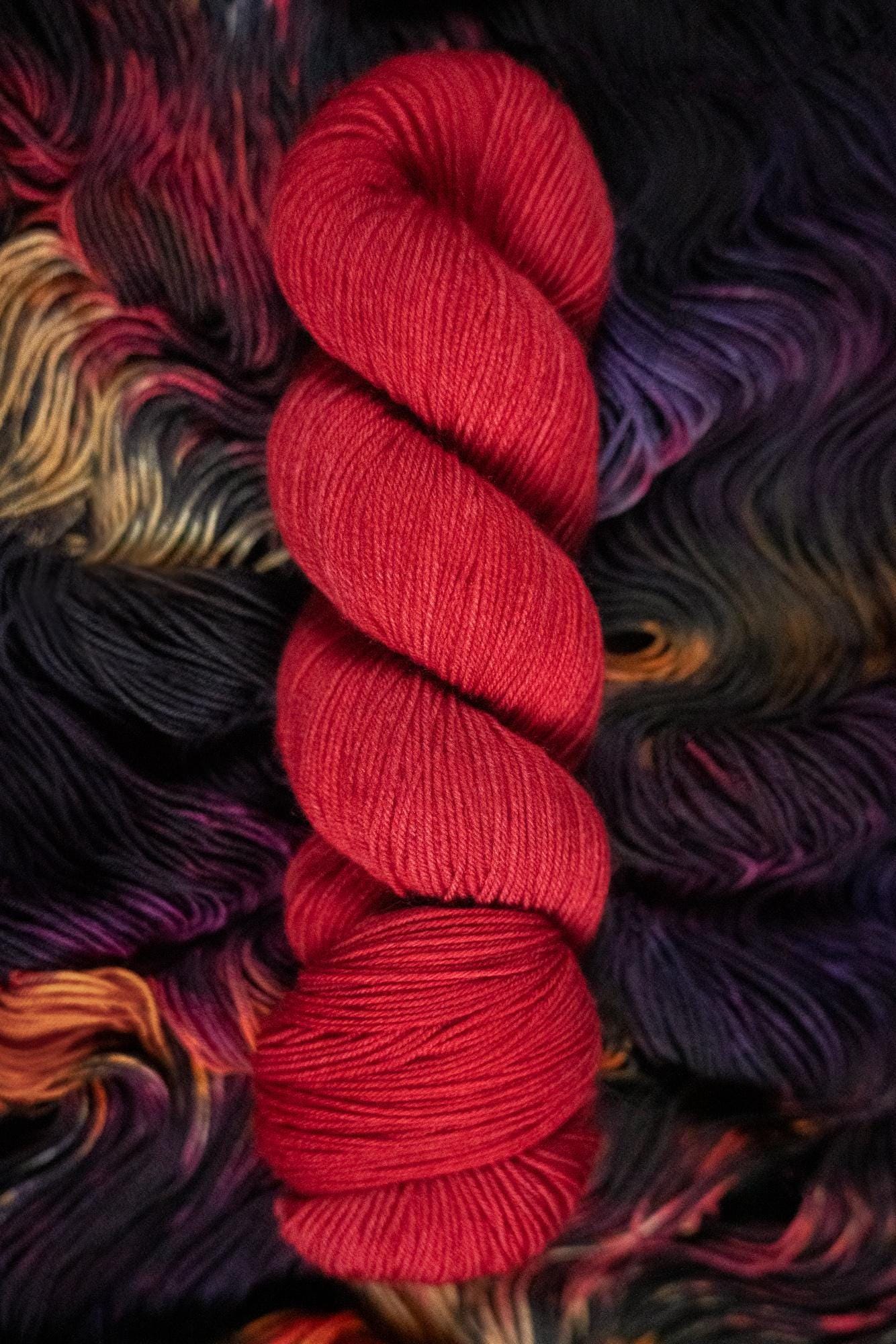 Hand Dyed Yarn | Warding Glow | Choice of Weight | Crow and Crescent Yarn