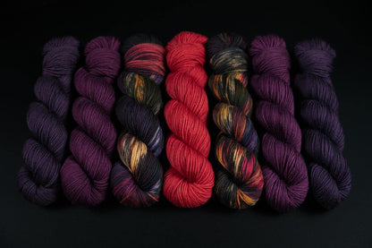 Hand Dyed Yarn | Warding Glow | Choice of Weight | Crow and Crescent Yarn