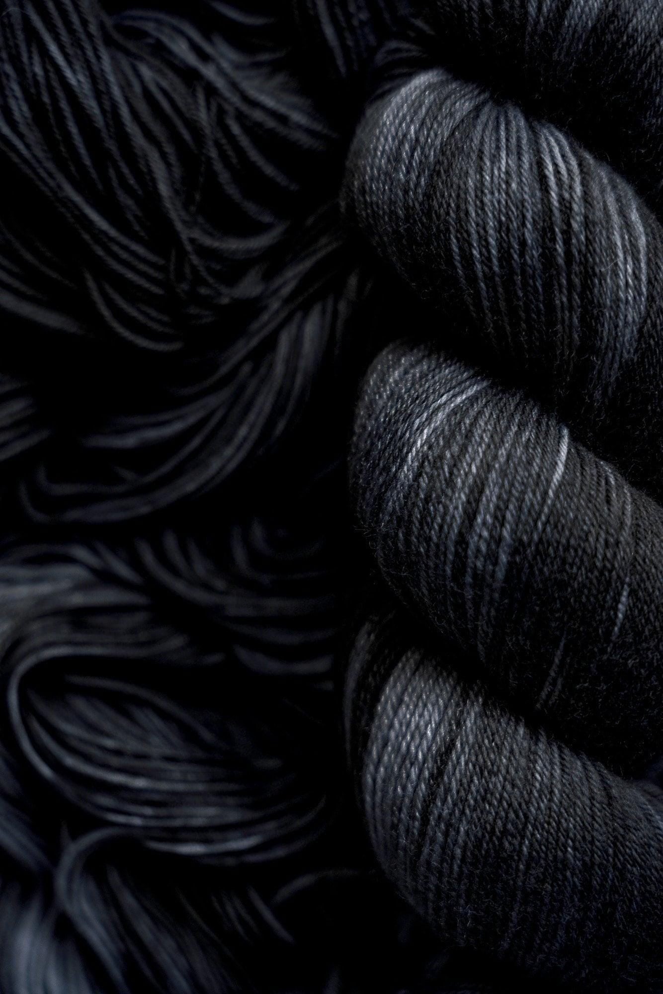 Hand Dyed Yarn | Nightmare | Choice of Weight | Crow and Crescent Yarn