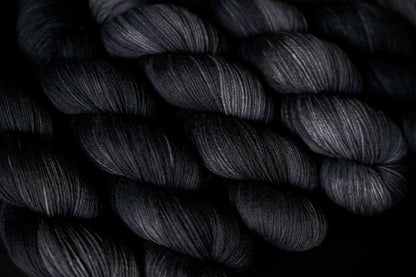 Hand Dyed Yarn | Nightmare | Choice of Weight | Crow and Crescent Yarn