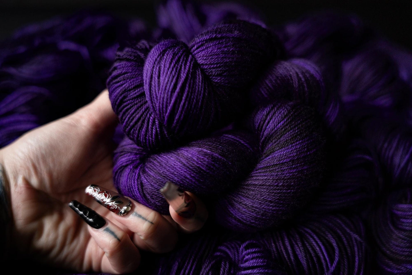 Hand Dyed Yarn | Ritual | Choice of Weight | Crow and Crescent Yarn
