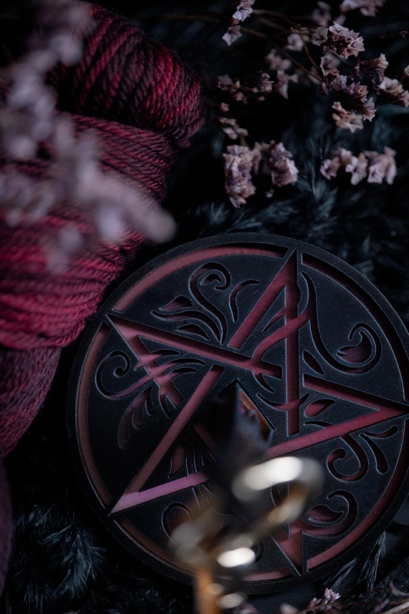 Pentacle Mini Minder | Crow & Crescent Yarn (LemonwoodFiberTools Brand) Mini-Minder