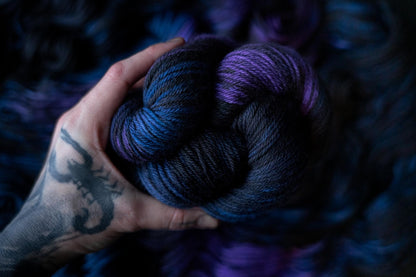 Hand Dyed Yarn | Messenger | Choice of Weight | Crow and Crescent Yarn
