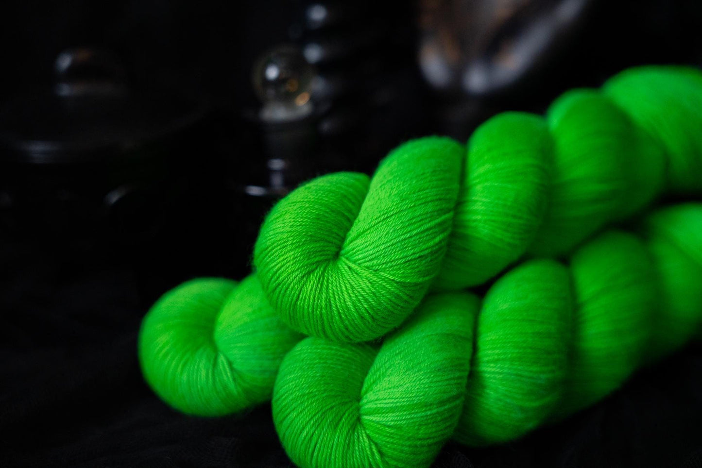 Hand Dyed Yarn | Slimer | Choice of Weight | Crow and Crescent Yarn