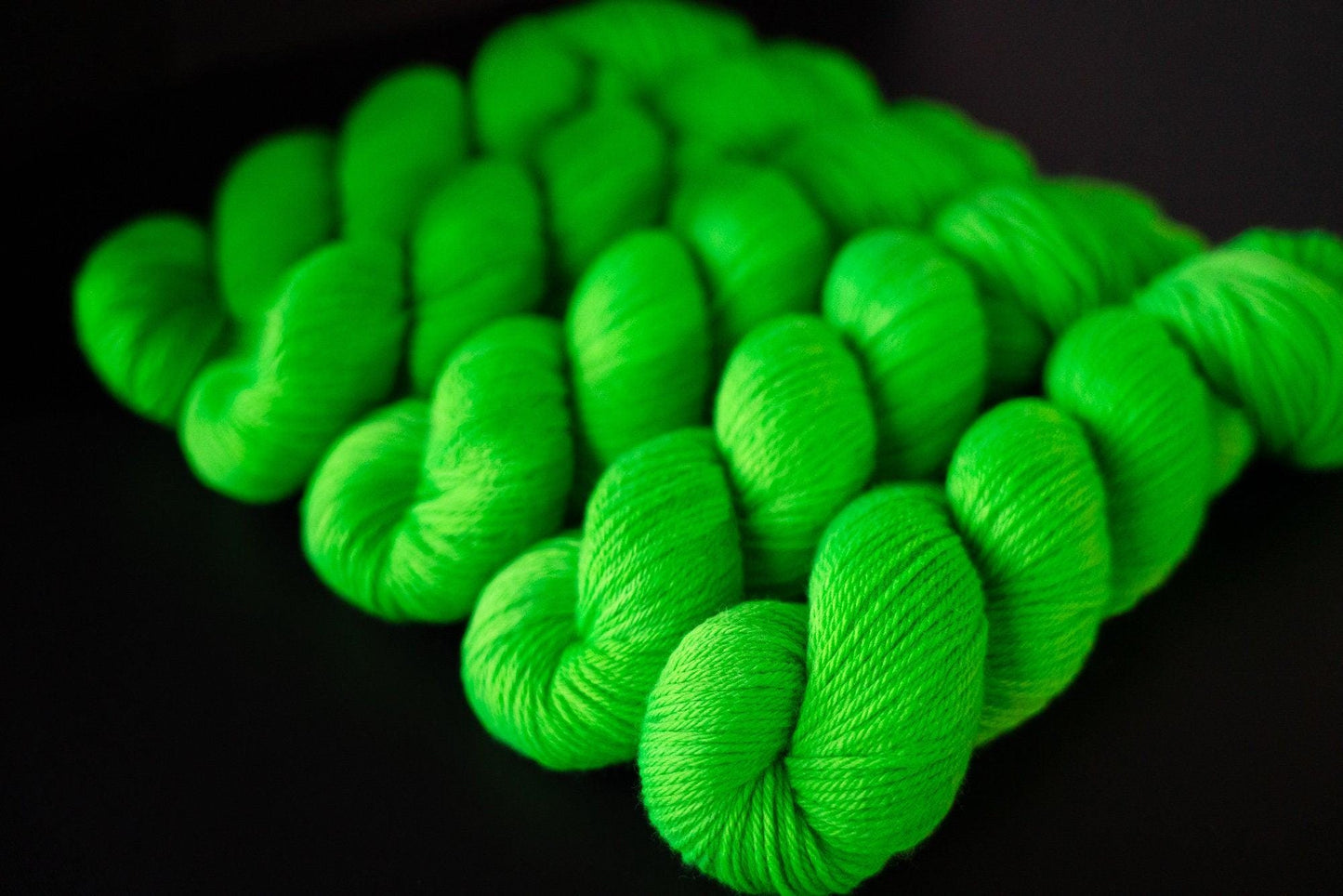 Hand Dyed Yarn | Slimer | Choice of Weight | Crow and Crescent Yarn
