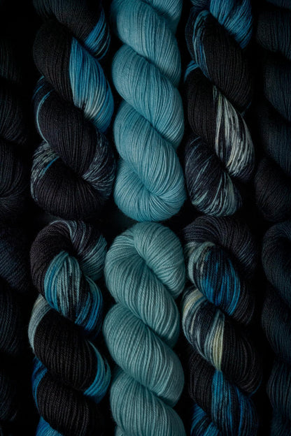 Hand Dyed Yarn | Lost Soul | Choice of Weight | Crow and Crescent Yarn