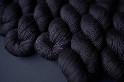 Hand Dyed Yarn | Void | Choice of Weight | Crow and Crescent Yarn