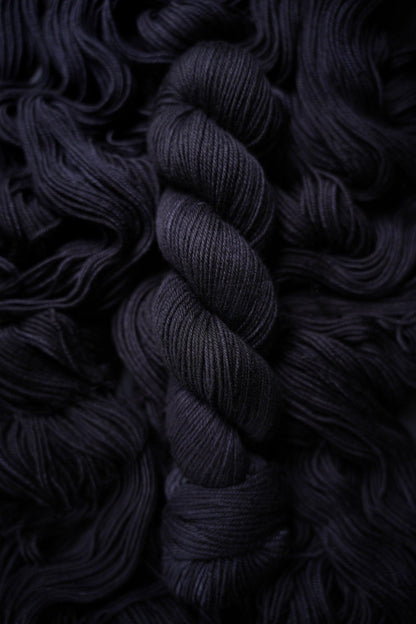 Hand Dyed Yarn | Void | Choice of Weight | Crow and Crescent Yarn