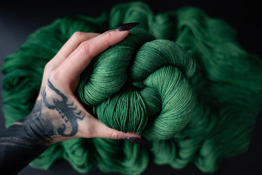 Hand Dyed Yarn | Viserion | Choice of Weight | Crow and Crescent Yarn