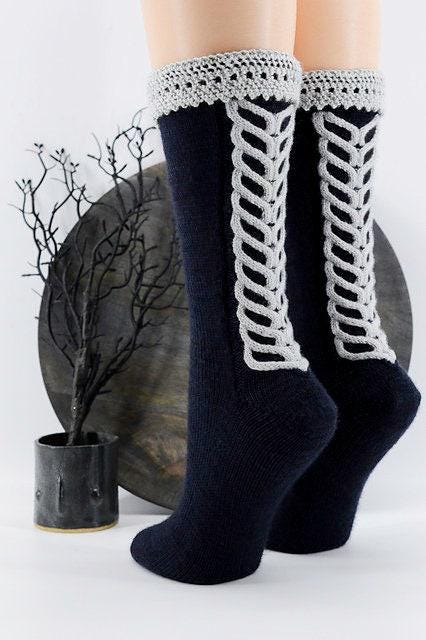 Knitting Pattern | Salem Socks by Reneé Rockwood | Instant Digital Download