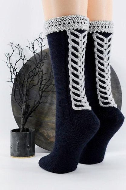 Knitting Pattern | Salem Socks by Reneé Rockwood | Instant Digital Download