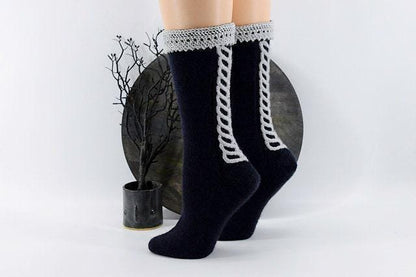 Knitting Pattern | Salem Socks by Reneé Rockwood | Instant Digital Download